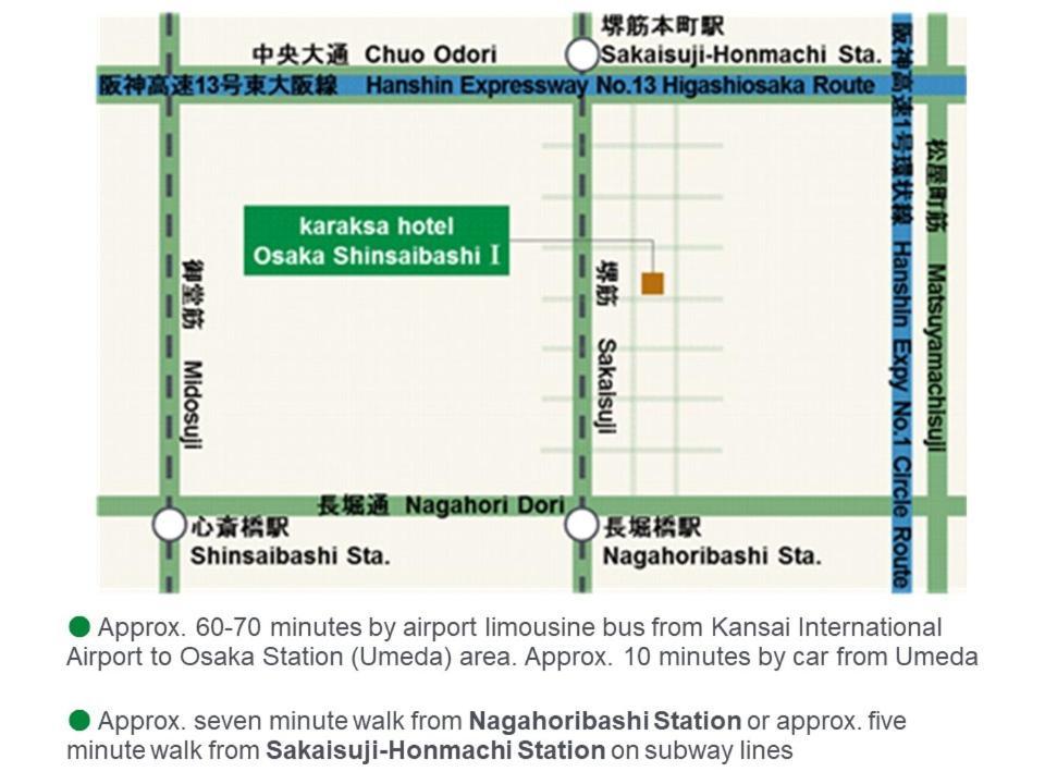 Karaksa Hotel Osaka Shinsaibashi I Dış mekan fotoğraf